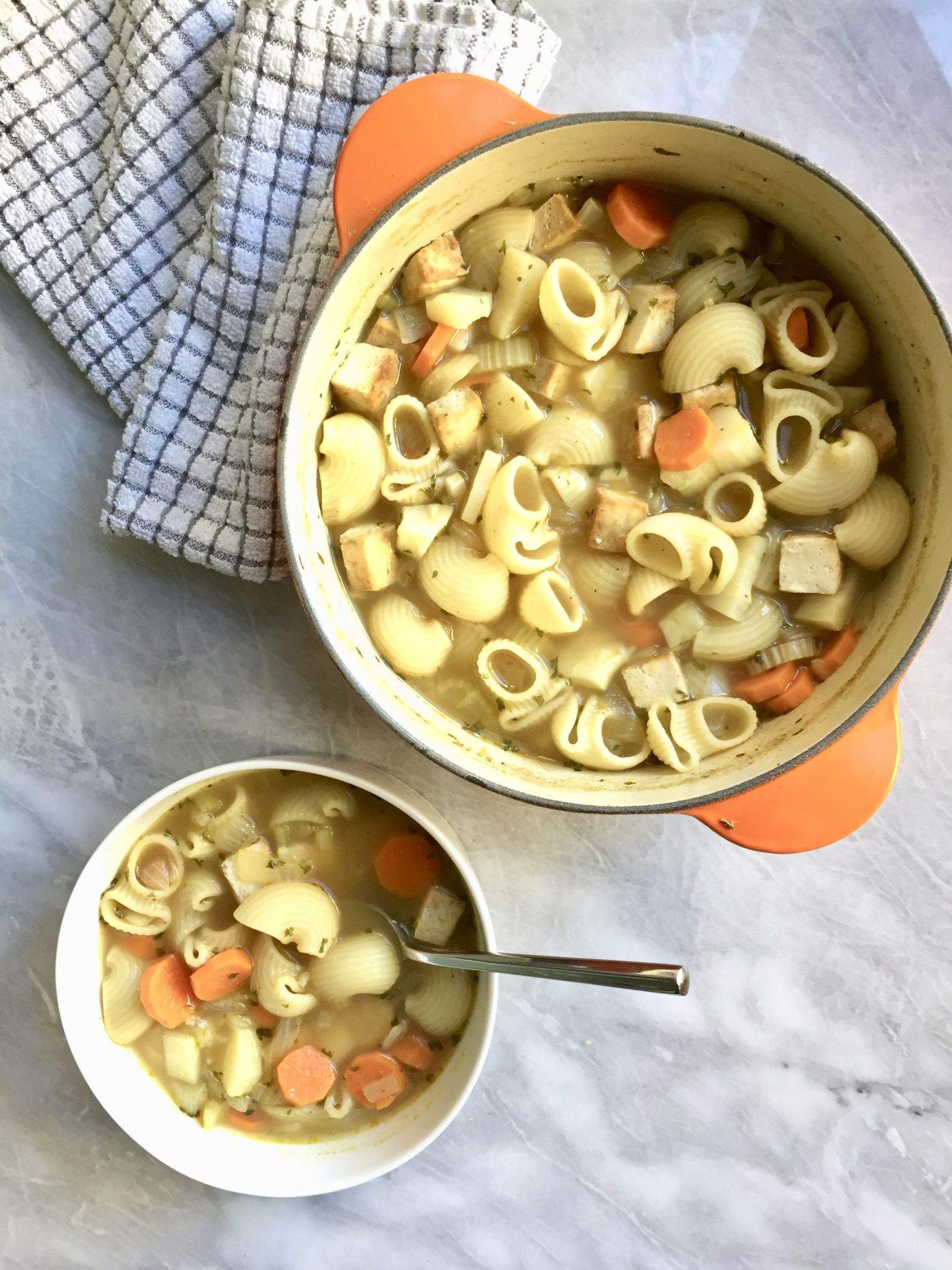 Tofu Chicken Noodle Soup – Plant Based Jane