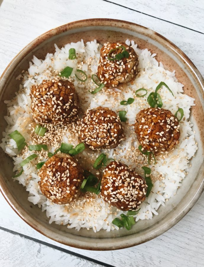 Asian Inspired Chickpea Meatballs