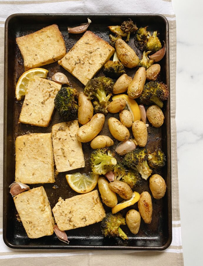 Sheet Pan Tofu, Potatoes & Broccoli